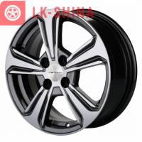6*15 4*100 ET45 54,1  Khomen Wheels  KHW1502 Black-FP